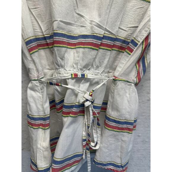 J Crew Flutter Sleeve Faux Wrap Women Top 2 Lightweight Cotton Resort Beach - Picture 9 of 12